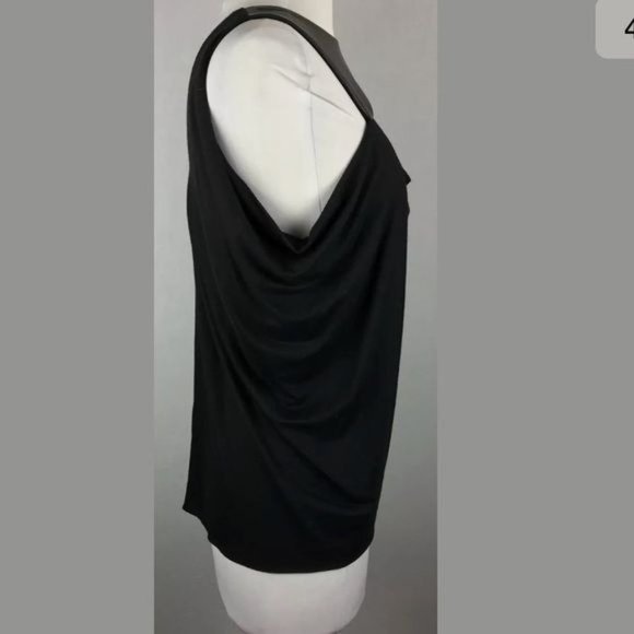 Yigal Azrouel Leather Bib Cut Out CUT25 Top - Picture 5 of 9